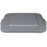 Rubbermaid Commercial, BRUTE, Square, Resin, 40 gal, Resin, Gray, Receptacle Lid
