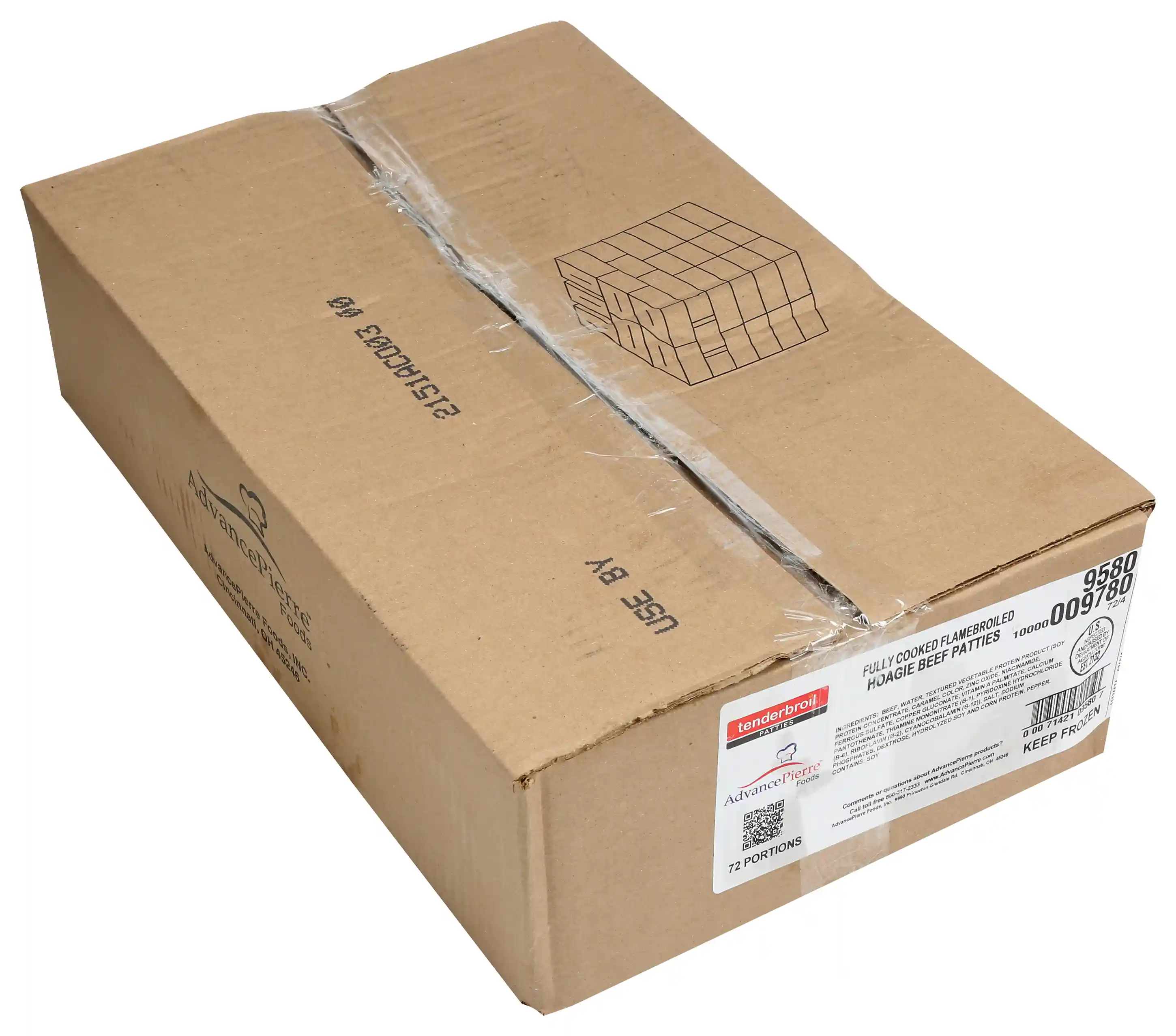 Tenderbroil® Fully Cooked Flamebroiled Hoagie Beef Patties, 10 Lbs._image_4