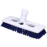 Impact, 9in, Heavy Duty Swivel Scrub Brush, Plastic Bristles, Blue/White