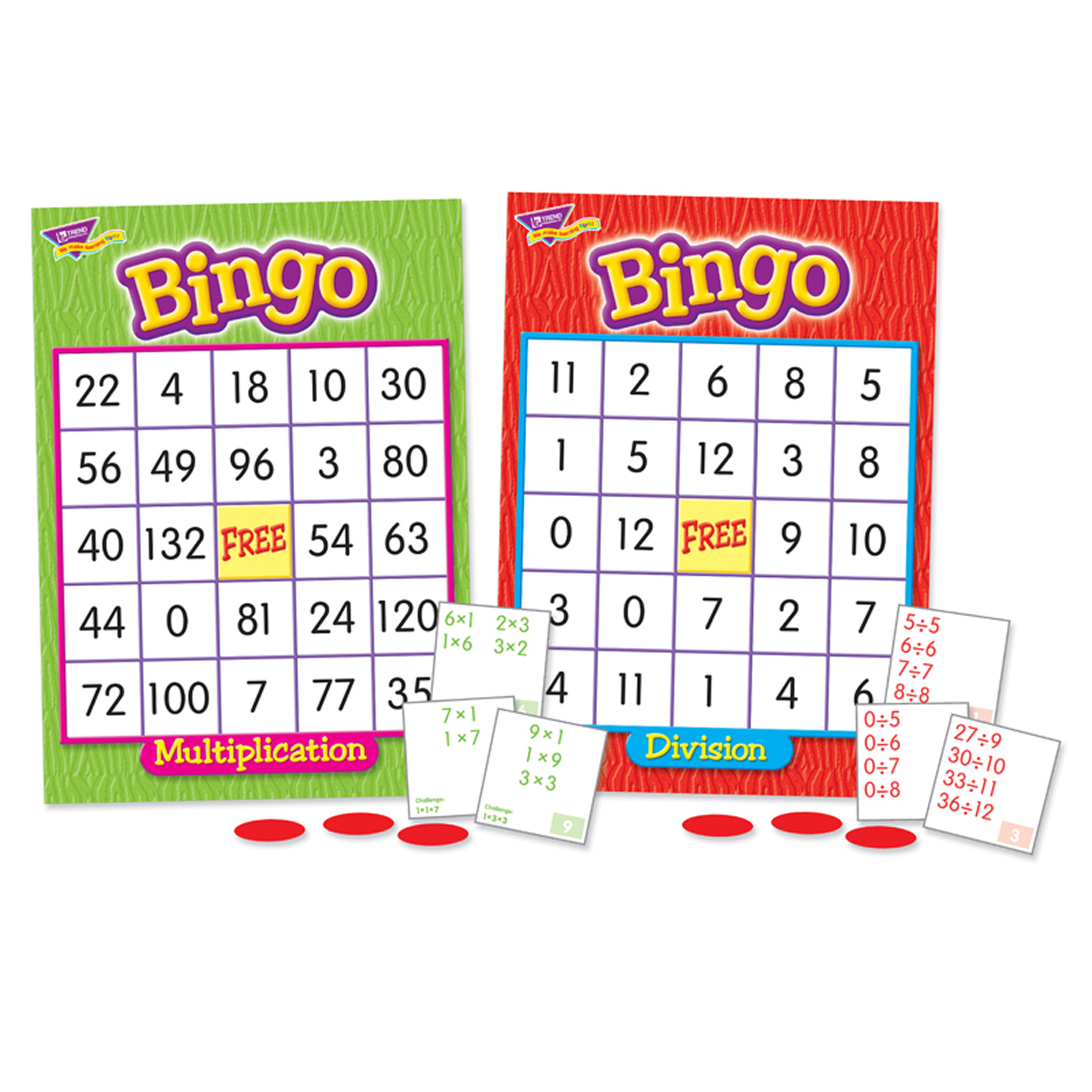 TREND Multiplication & Division Bingo Game image number null