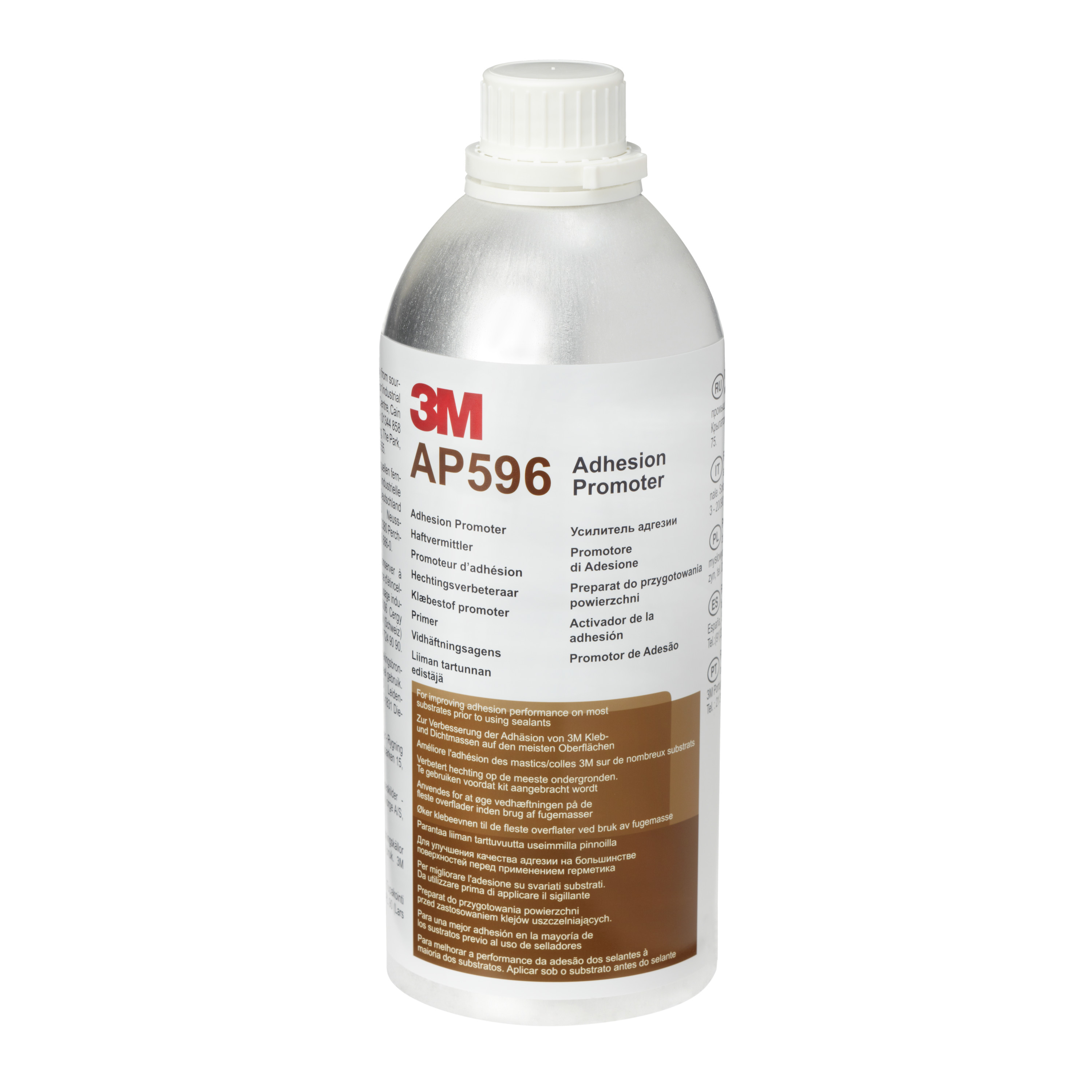 3M™ Adhesion Promoter AP596, Clear, 1000 mL Bottle, 8/Case