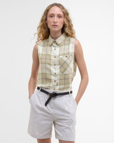 Agnes Sleeveless Shirt Rosemary Tartan