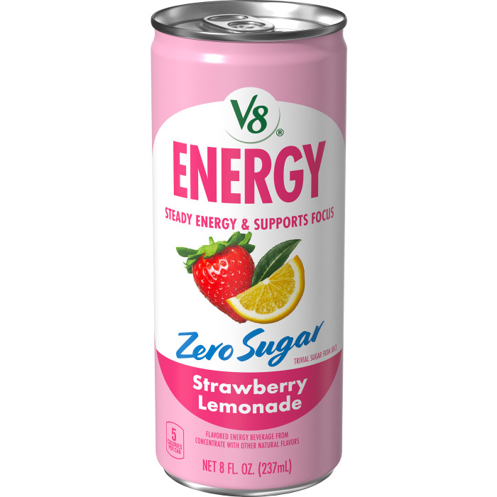 V8 V8 Energy Zero Sugar Strawberry Lemonade — product image