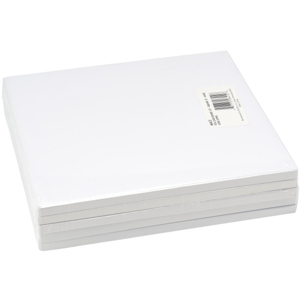 12" Square White Foil Cake Board