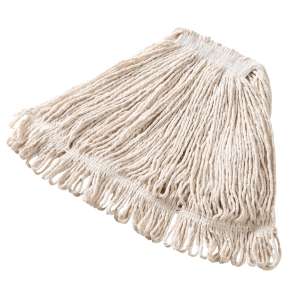 Rubbermaid Commercial, Super Stitch®, 20oz, Looped-End, 1" Headband, Blend, White, Wet Mop