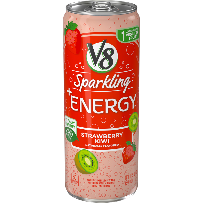 Sparkling +Energy Strawberry Kiwi