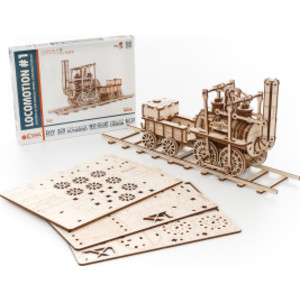 Locomotive 3D Wooden STEM Construction Kit