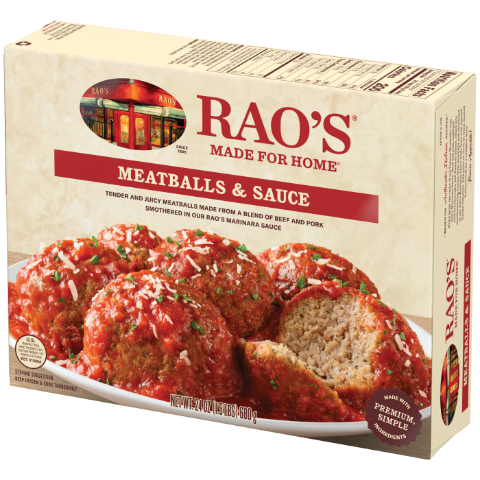 Meatballs & Sauce Frozen Meal, 24 oz - Right angle Image
