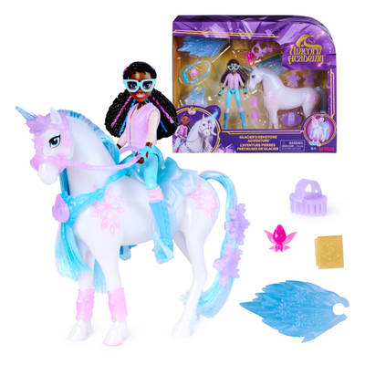Unicorn Academy, Glacier’s Gemstone Adventure with Layla Doll & 13 Accessories, Dolls & Unicorn Toys for Girls Ages 4 and up