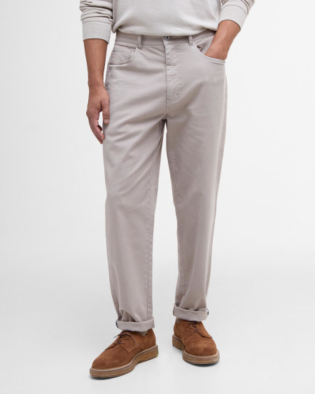 Pantaloni in tessuto stretch lavato dalla vestibilità regular