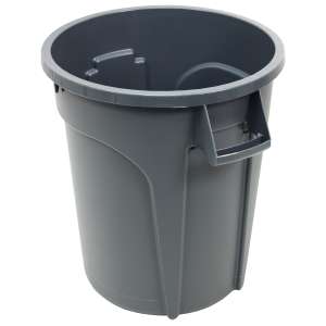 Impact, Gator®, 20 gal, Resin, Gray, Round, Receptacle