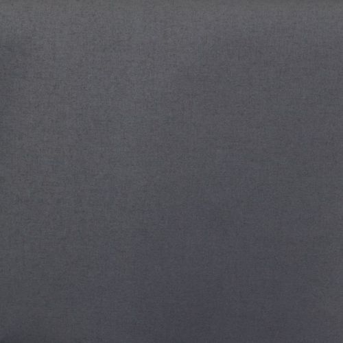 Dark grey, finely textured fabric fills the frame; lying flat and uniformly lit; no surrounding objects or depth visible, showing subtle tonal variation across a neutral surface.