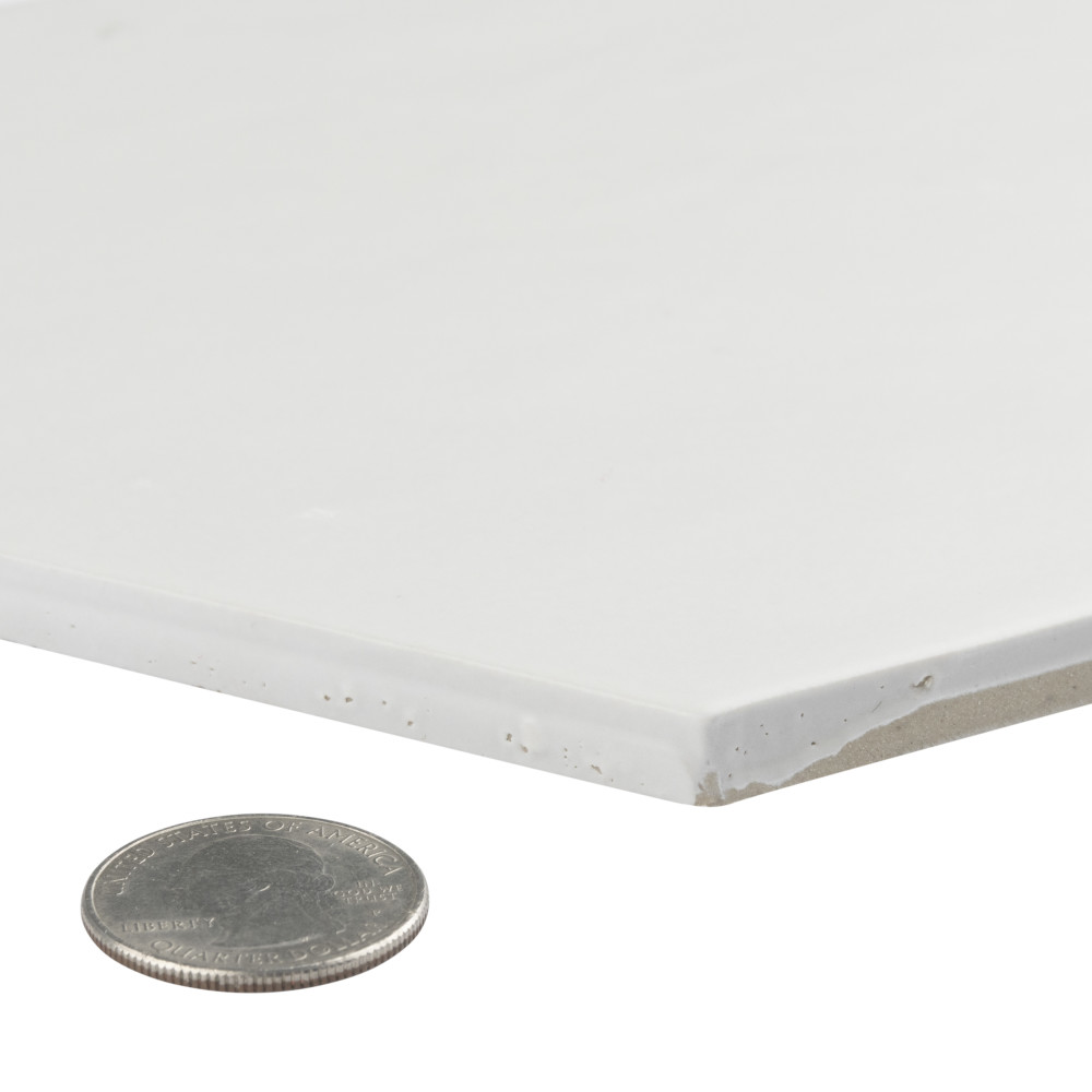 Hexatile Matte Blanco 7 in. x 8 in. Porcelain Floor and Wall Tile