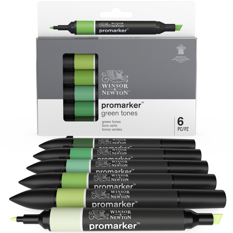 Promarker™ Green Tones, Set of 6