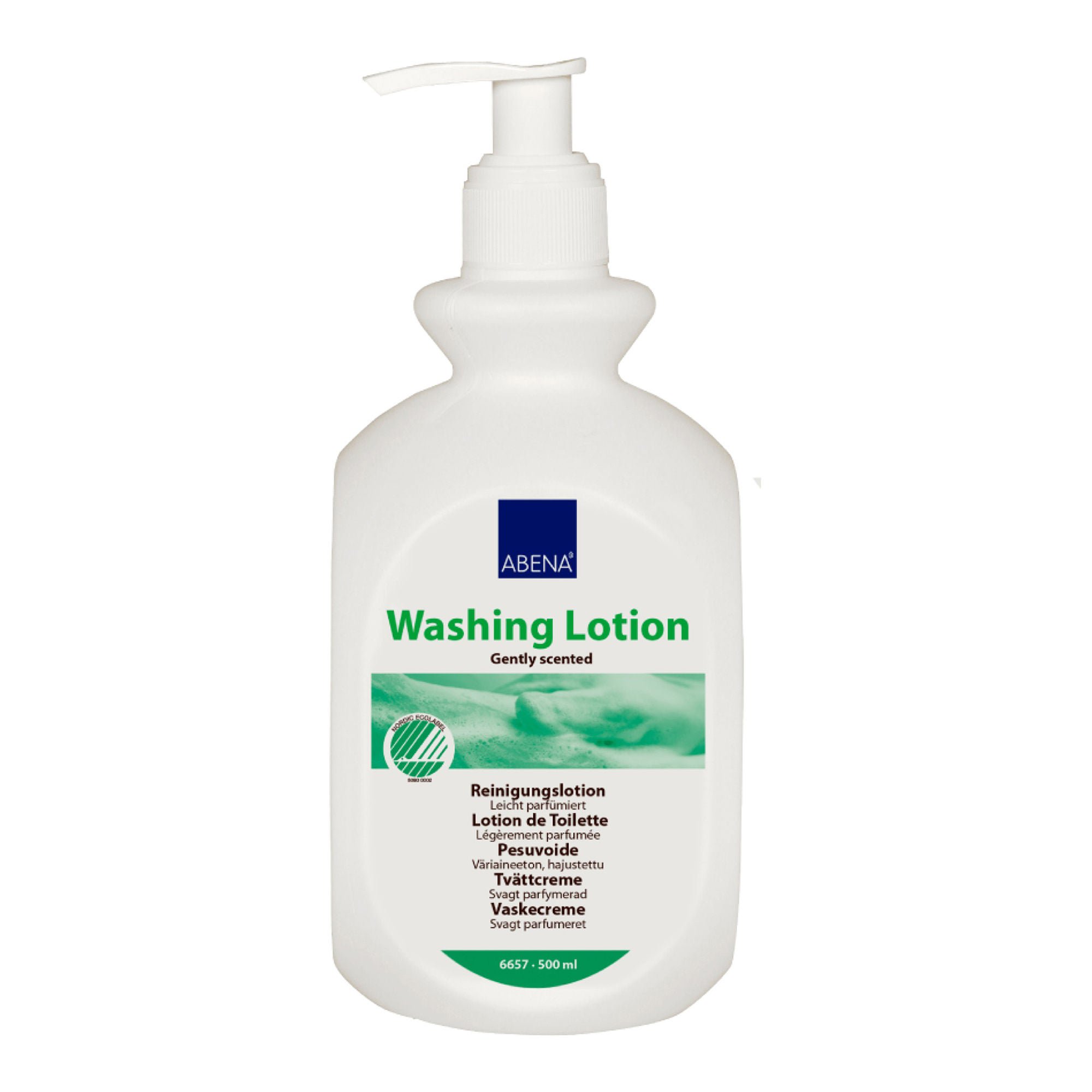 Abena Rinse-Free Body Wash, 500 mL Pump Bottle