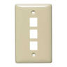 NetSELECT® Faceplate Without Label Field, Flush Mount, Ivory
