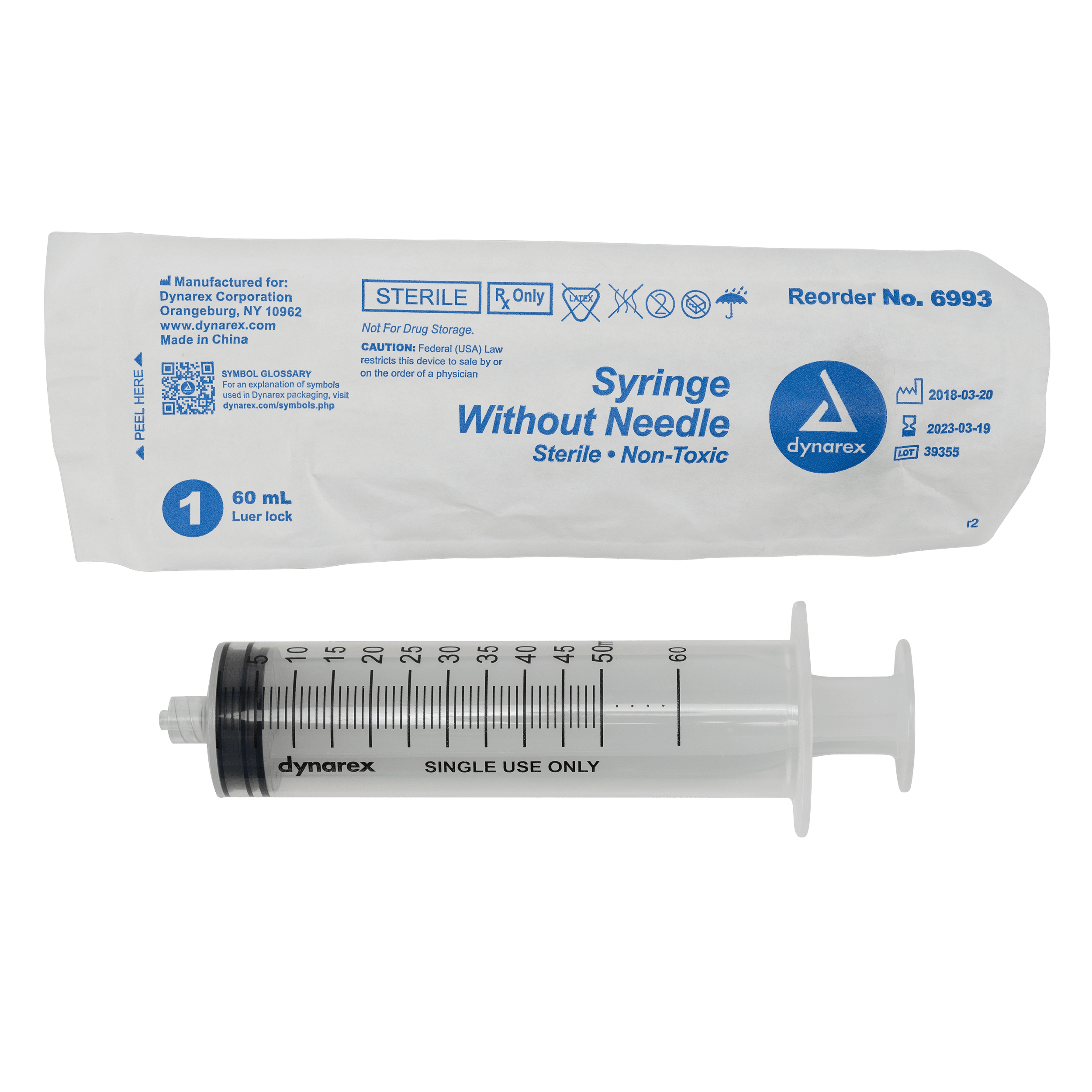 Syringe - Luer Lock 60 cc