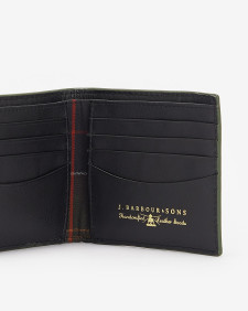 Grain Leather Billfold Wallet Classic Black