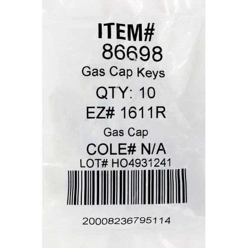 Gas Cap Key 1blank Small Padlock Traditional Keys Keys Custom Solutions Hillman US Site