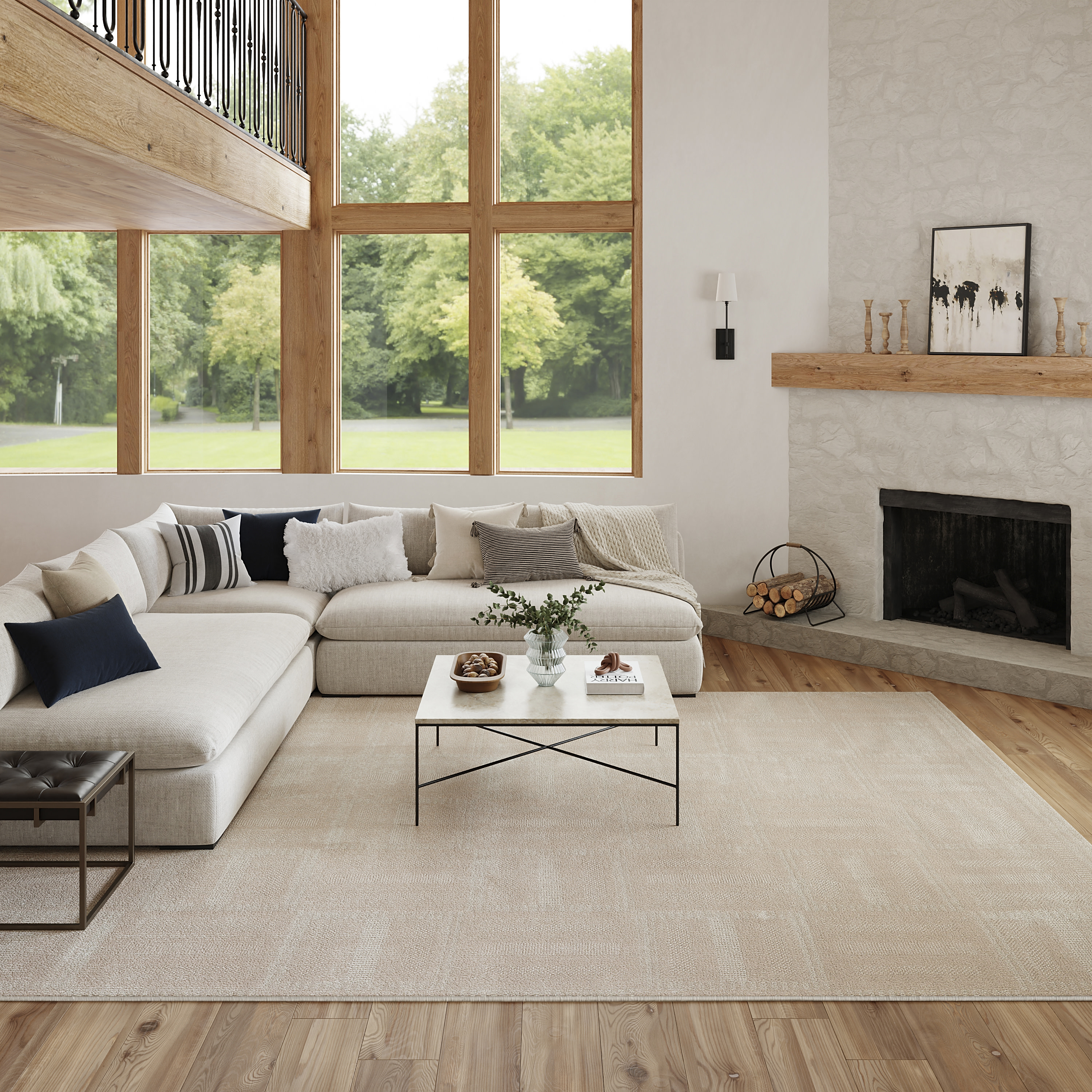 Nourison Nordic 8' x 10' Taupe Modern Indoor Rug