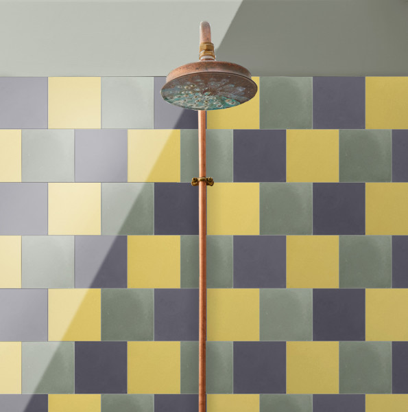 cement | mythology | wonderland | grande vibrant trio | flan, celadon + ikat (3pc bundle) 