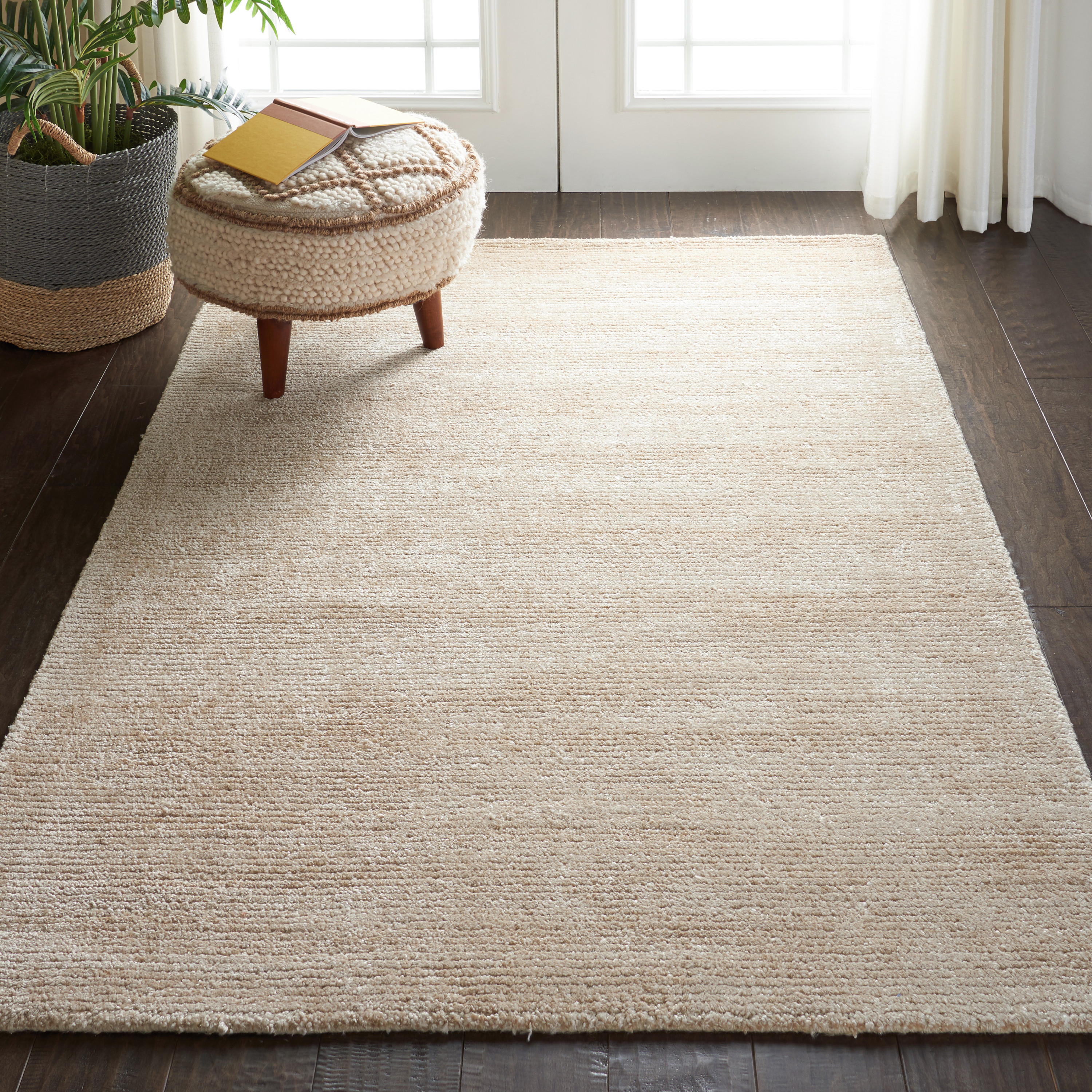 Nourison Weston 3'9" x 5'9" Linen Modern Indoor Rug