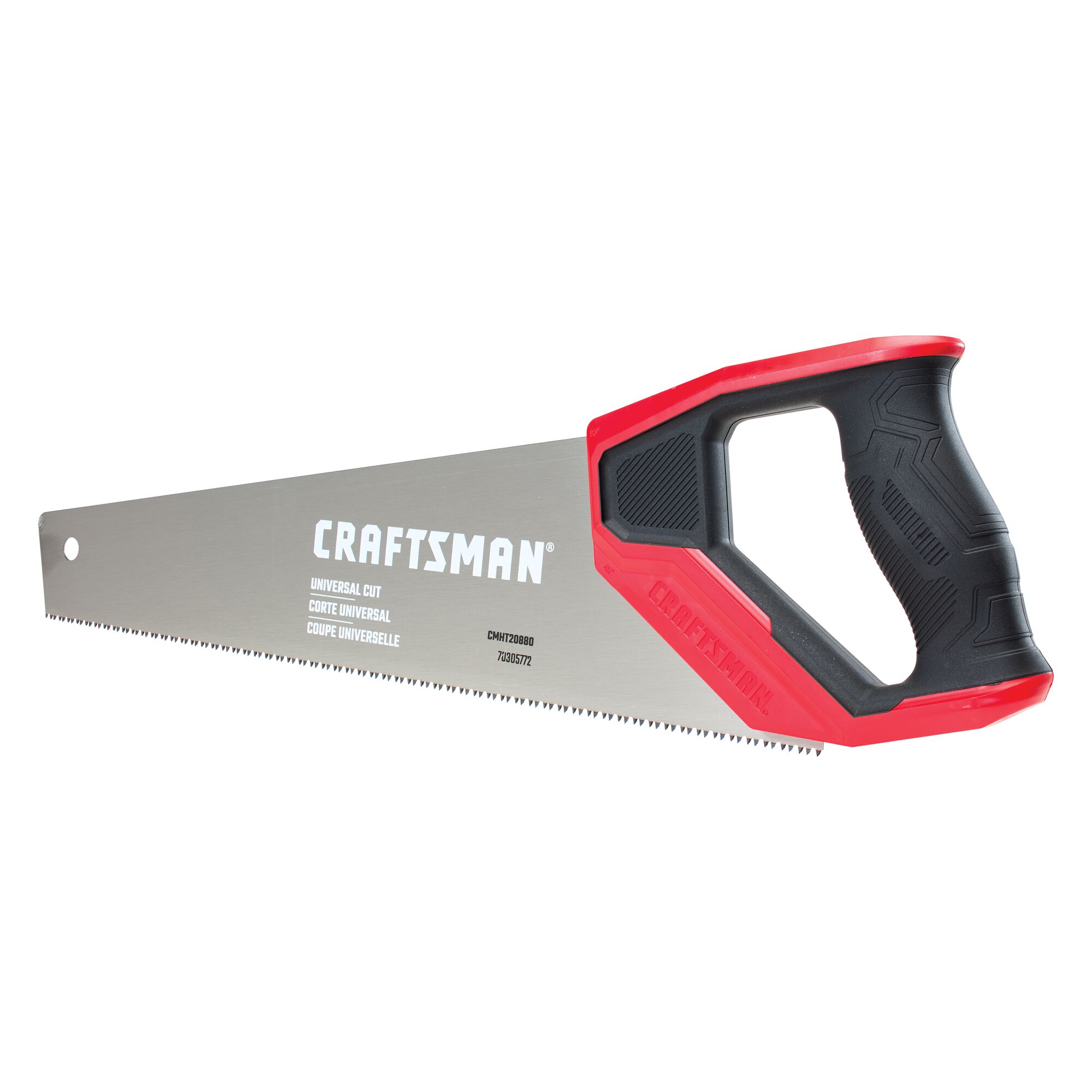 View of CRAFTSMAN Handsaw on white background