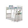Highlands Twin Loft Bed with Hanging Nightstand