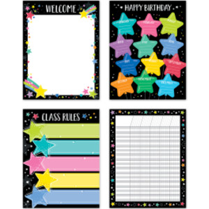 Star Bright Classroom Essentials 4-Chart Pack
