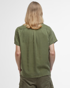 Archer Relaxed Short-Sleeved Shirt Burnt Olive