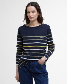 Hawkins Striped Long-Sleeved T-Shirt Navy Stripe