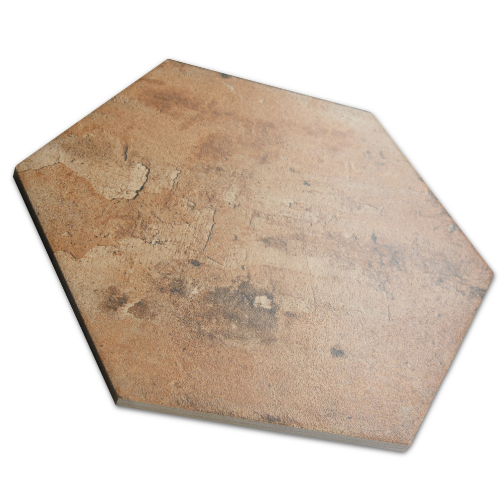 Terre Hex Rosso 9-7/8 in. x 11-3/8 in. Porcelain Floor and Wall Tile