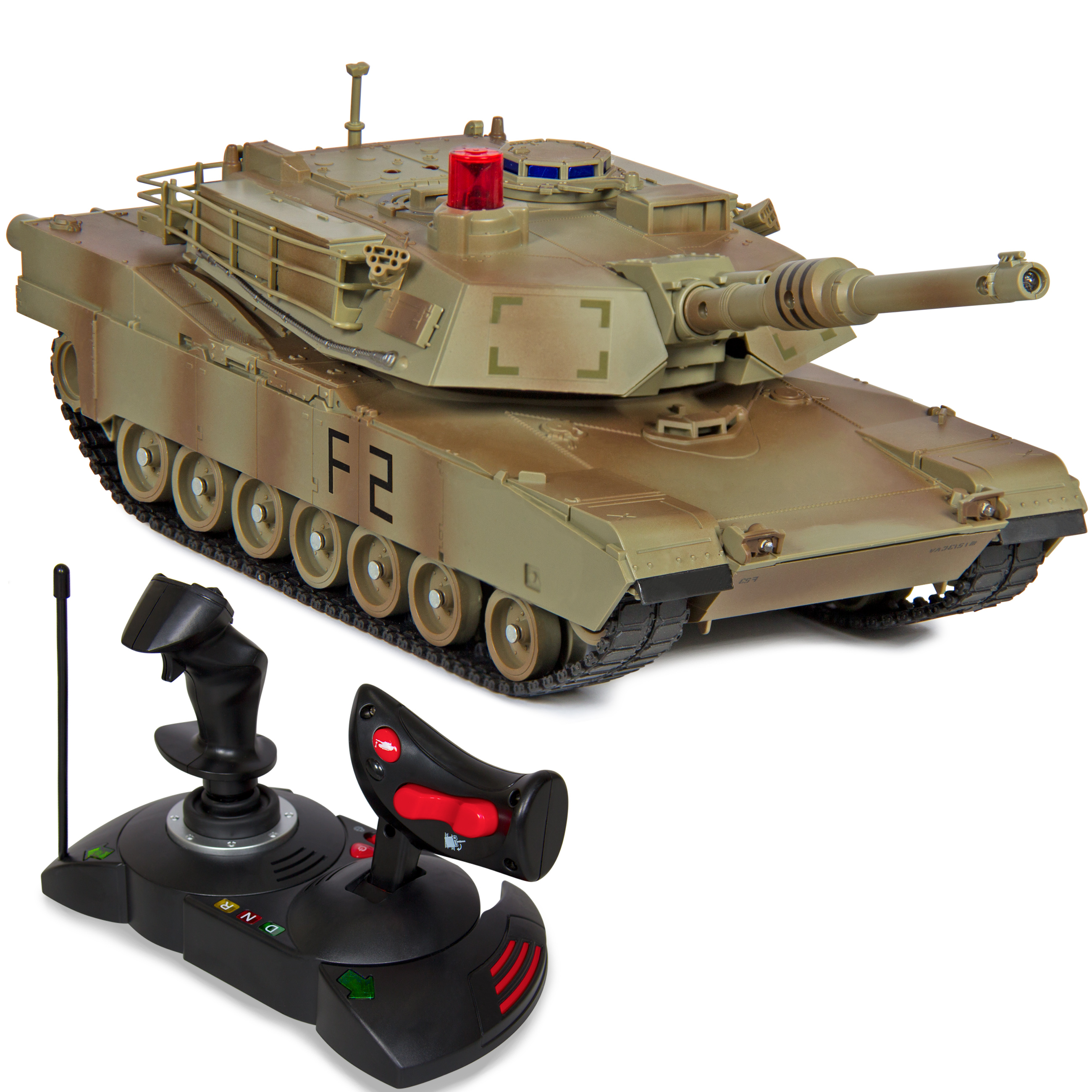 1/14 Scale RC Military Tank Gravity Sensor Remote Control Car Green