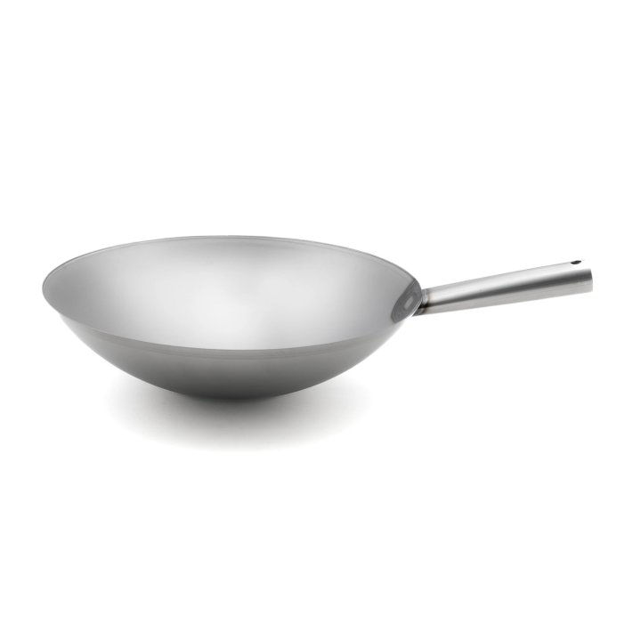 14-inch carbon steel induction wok pan