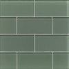 Tomei Silver Green 1/2×1 Mini Brick Mosaic Natural