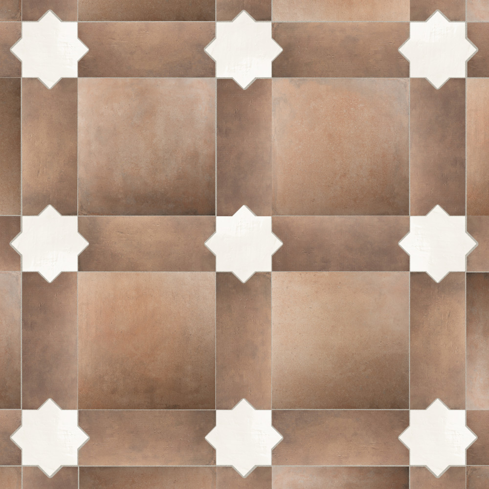 Argile Losanga Ferrara 7 in. x 17-5/8 in. Porcelain Floor and Wall Tile