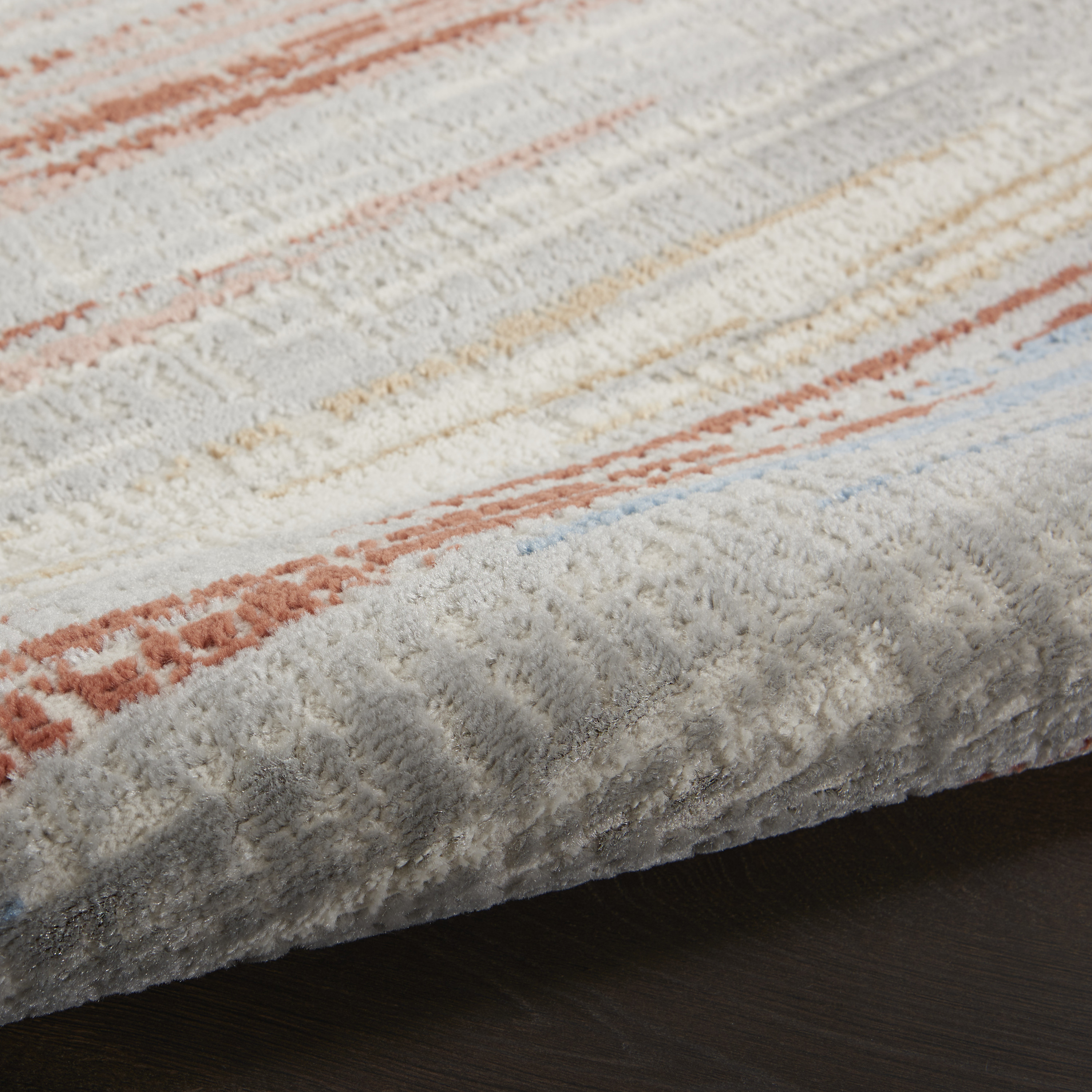 Nourison Elation 2'3" x 7'6" Ivory Multicolor Modern Indoor Rug