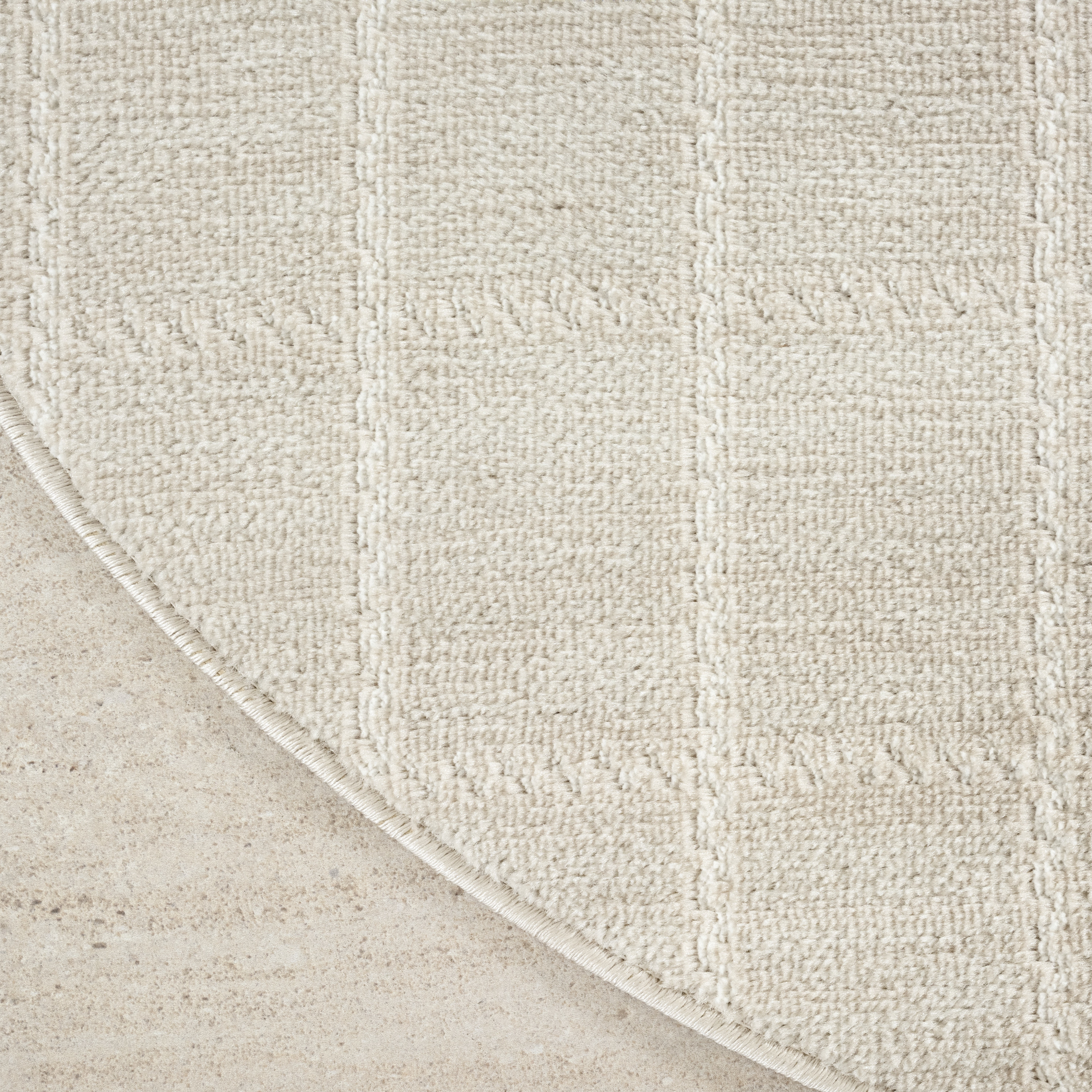 Nourison Serenity Home 8' x Round Ivory Cream Modern Indoor Rug