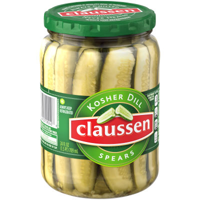 Claussen Kosher Dill Spears, 24 fl oz Jar