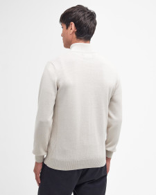 Felpa in cotone con mezza zip 