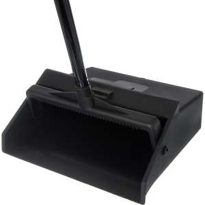 Carlisle, Flo-Pac  Duo-Pan, Black, 12", Dust Pan with Long Handle