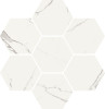 Statuario Statuario 12×11 Hexagon Mosaic Honed Rectified