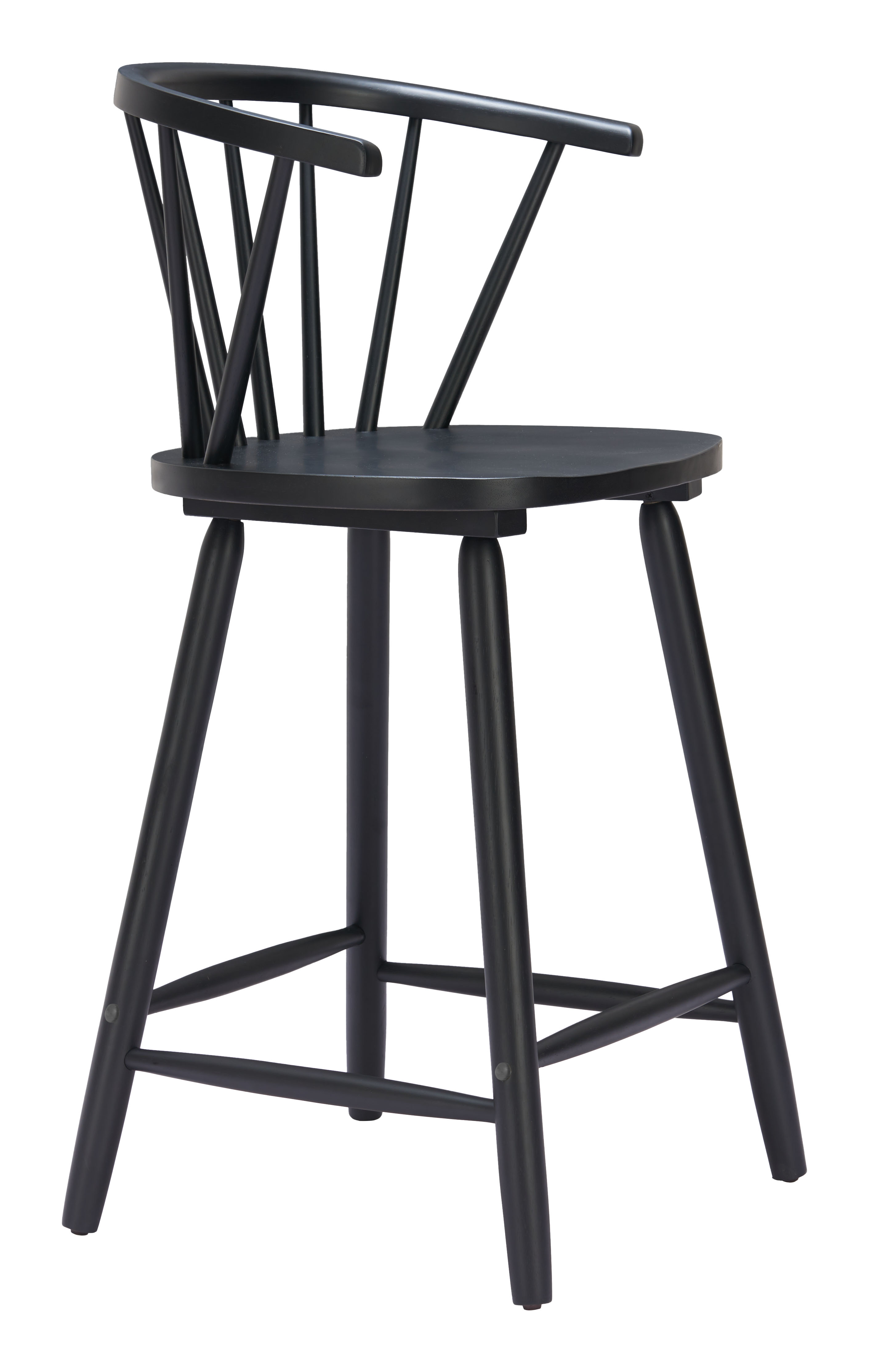 Stenger Counter Stool (Set of 2) Black product image