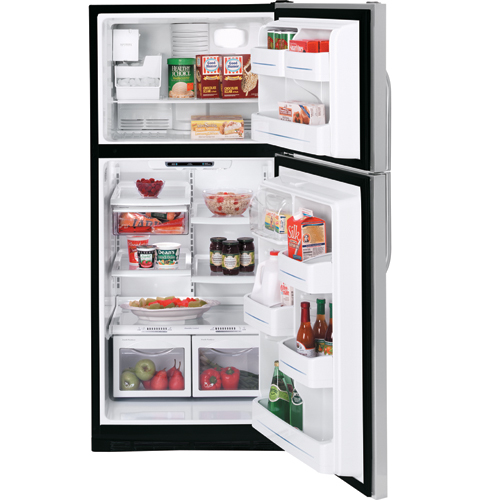 GE® 21.7 Cu. Ft. Stainless Top-Freezer Refrigerator