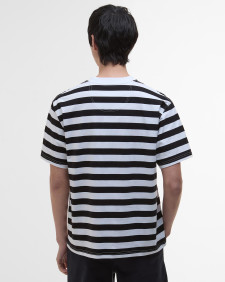 Saltford Striped Oversized T-Shirt Classic Black