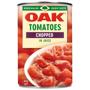 OAK® Tomatoes Chopped in Juice 400g image