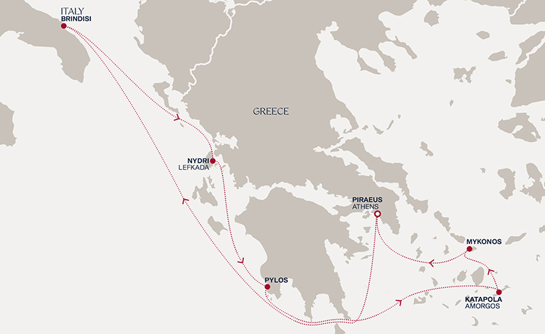 Itinerary map
