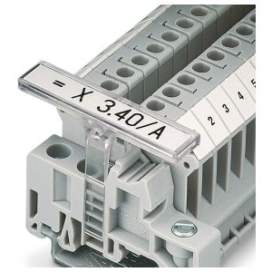 Phoenix Contact 1004348 Terminal Strip Marker Carrier, Transparent, 44 ...