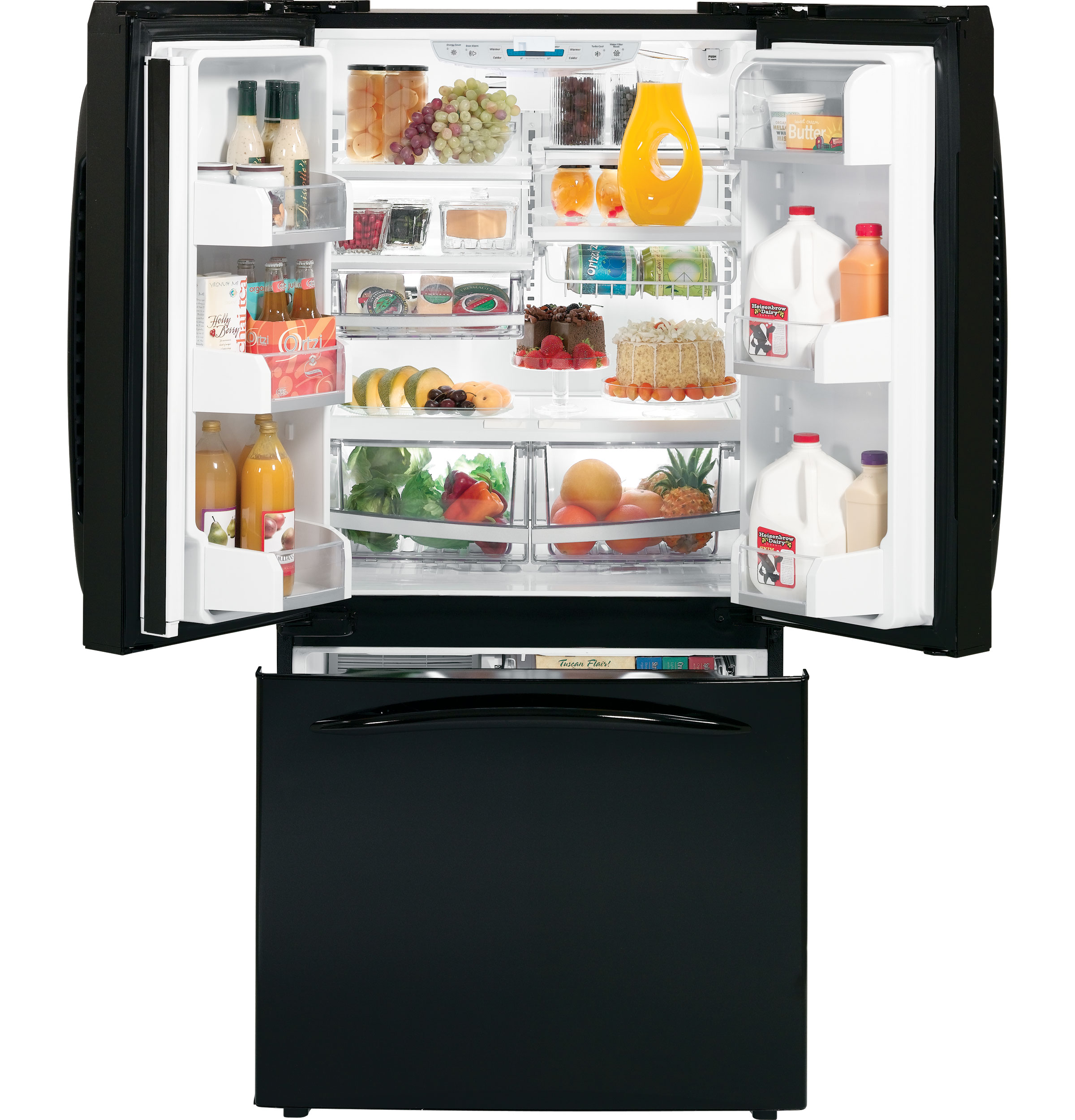 GE Profile™ 22.2 Cu. Ft. Bottom-Freezer Refrigerator with Internal Dispenser