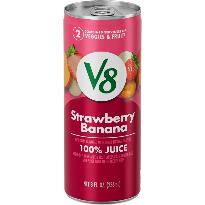 Strawberry Banana 100% Fruit and Vegetable Juice